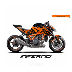 STICKER KIT INFERNO BLACK SUPER DUKE R / EVO