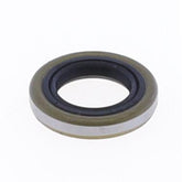 Oil Seal with Metal Exterior 17x28x5 mm in NBR with one Seal-lip, one Dust Lip and Spring-0