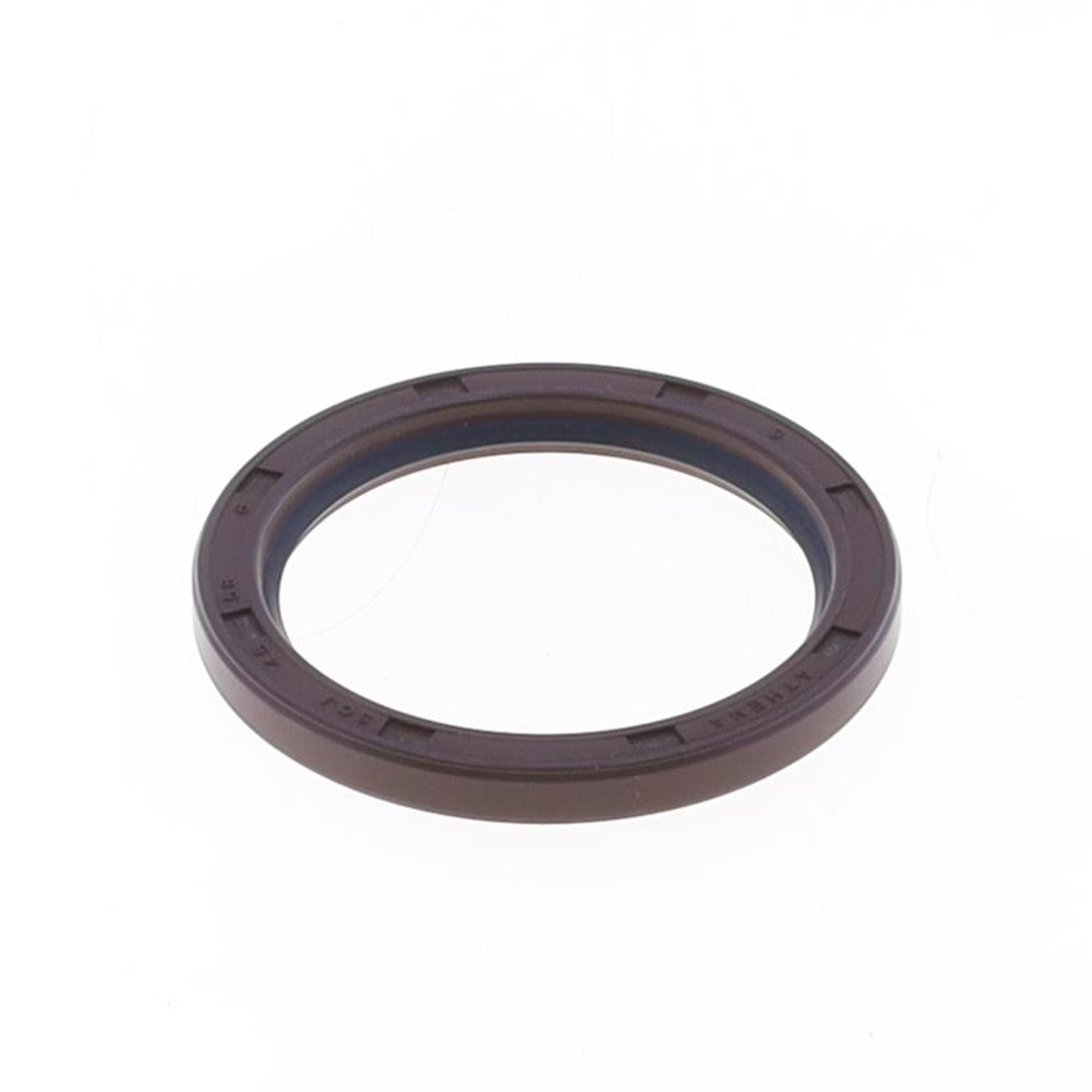 Oil Seal with Rubber Exterior 45x58x6 mm in Viton with one Seal-lip in PTFE and Spring-0