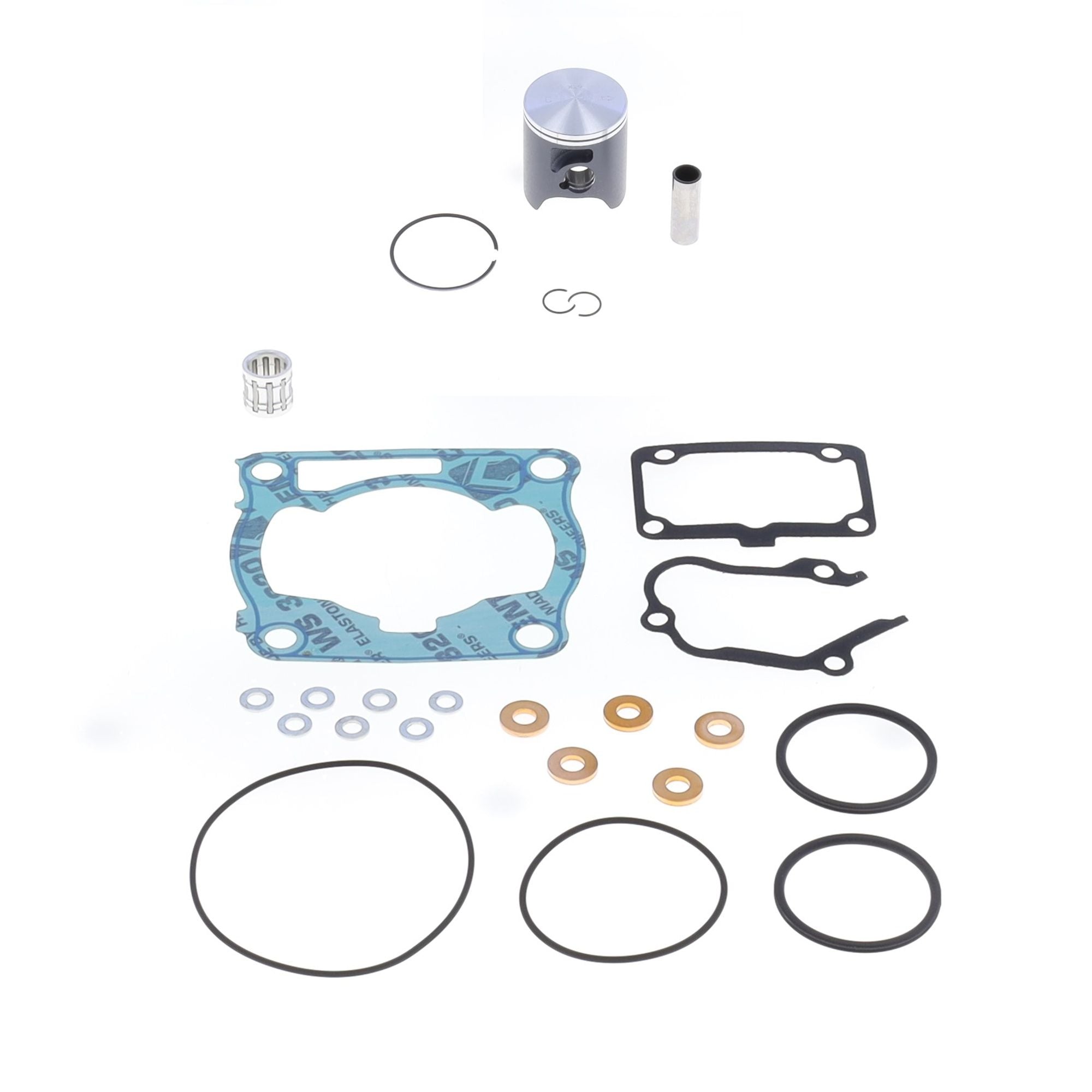 Top End Piston Kit: Cast 2-Stroke Piston Ø 43,46 mm + Top End Gasket Kit-0
