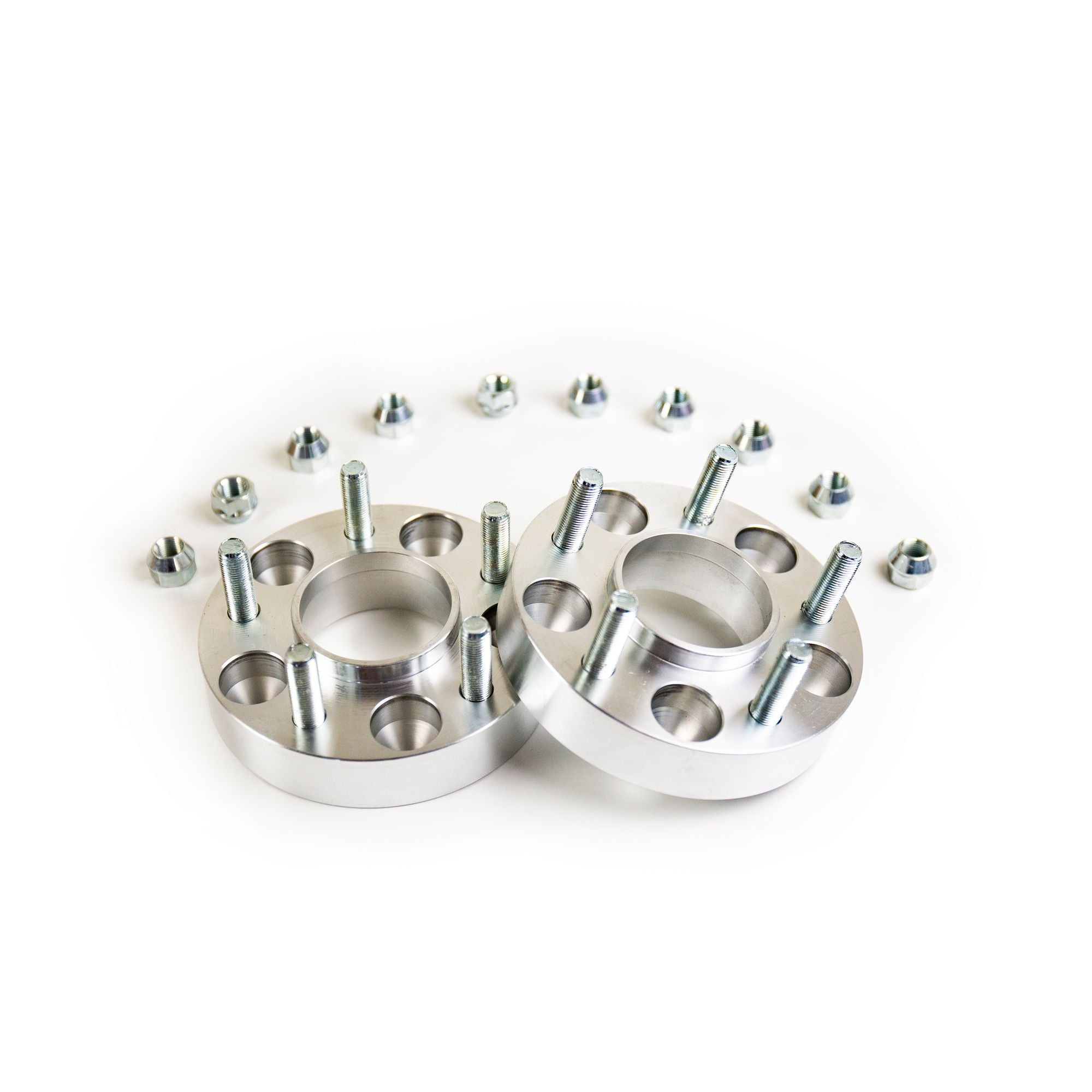 Wheel Spacers with Double Bolts with Pre-Installed Stud Bolts & Nuts 5x120.65x70.2 th. 30 mm-0