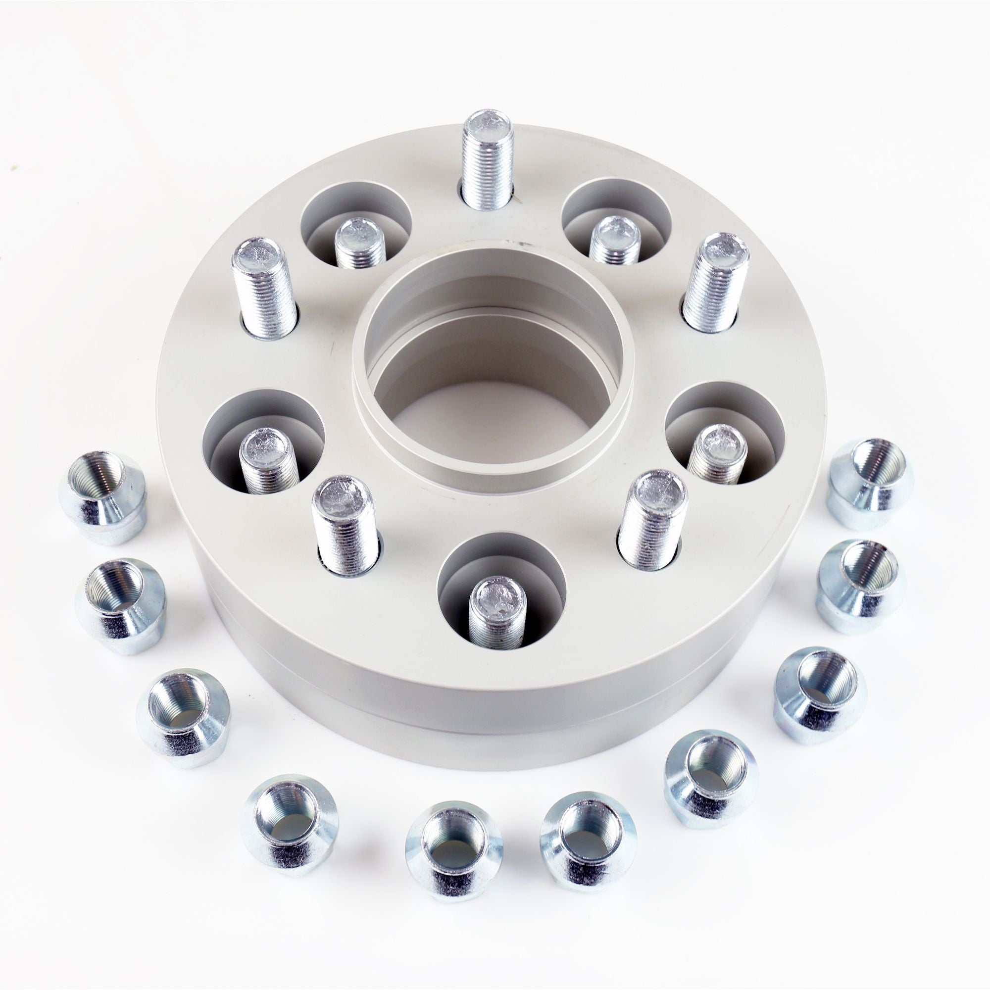 Wheel Spacers with Double Bolts with Pre-Installed Stud Bolts & Nuts 5x120x70 th. 30 mm-0