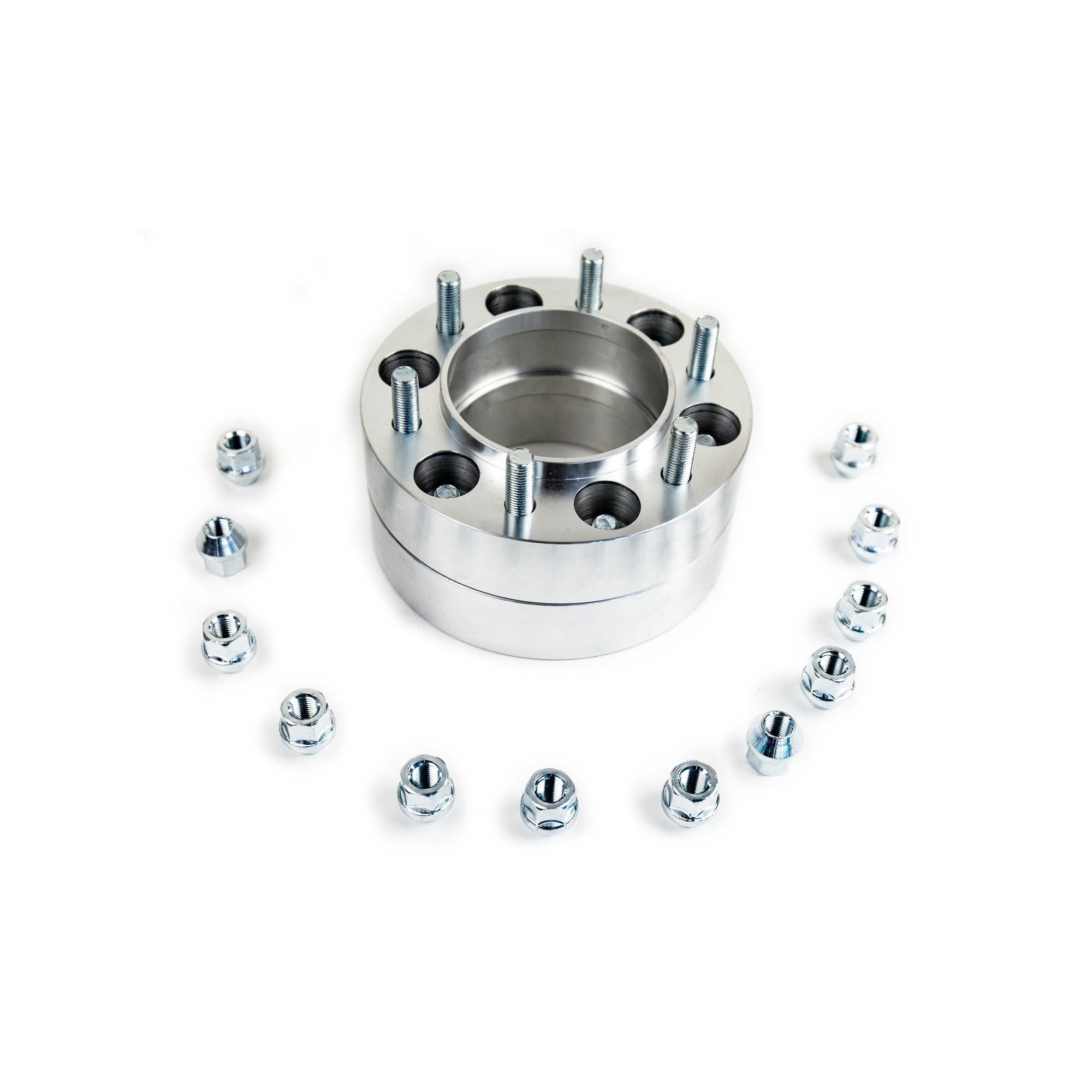 Wheel Spacers with Double Bolts with Pre-Installed Stud Bolts & Nuts F150 6x135x87.1 th. 50 mm-0