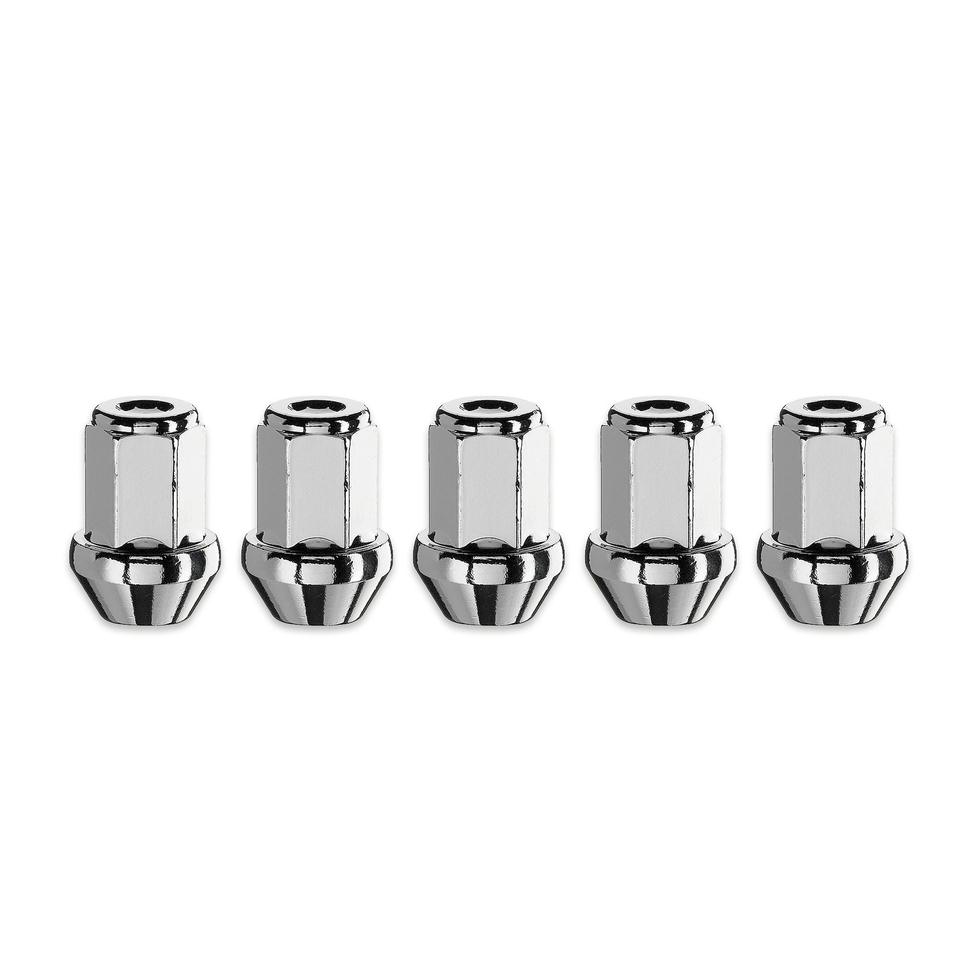 Kit 5 Closed Cone Seat Nuts M12x1,50 19mm HEX-0