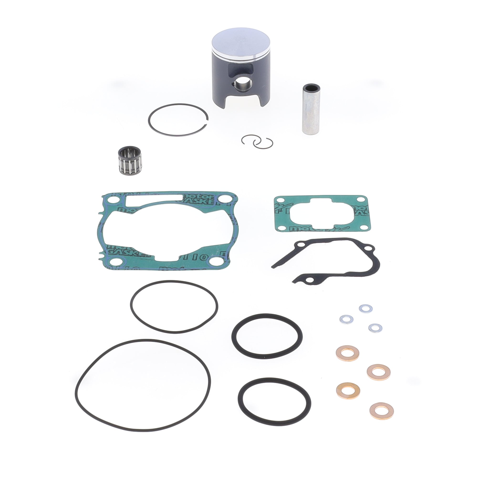 Top End Piston Kit: Cast 2-Stroke Piston Ø 47,46 mm + Top End Gasket Kit-0