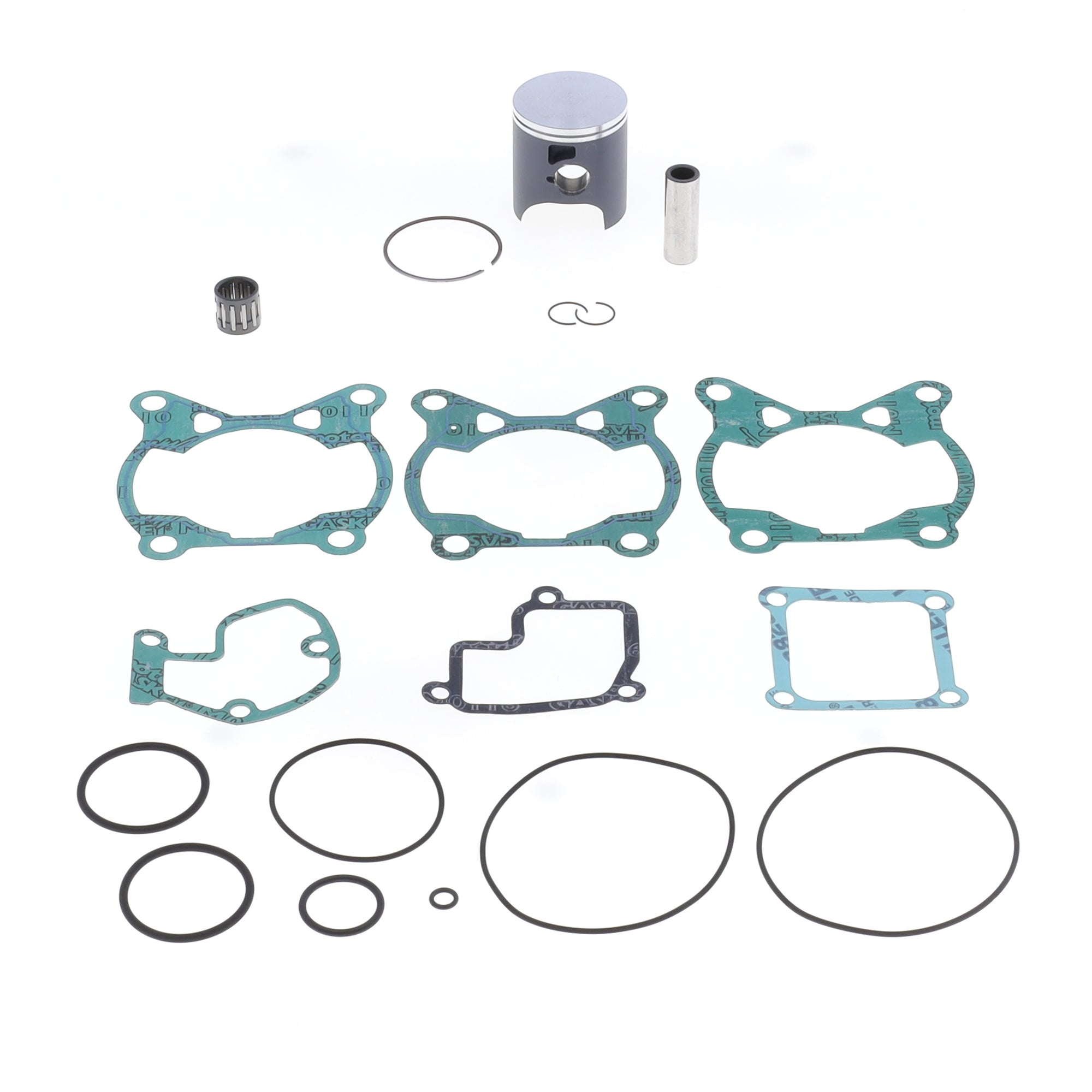 Top End Piston Kit: Cast 2-Stroke Piston Ø 46,95 mm + Top End Gasket Kit-0