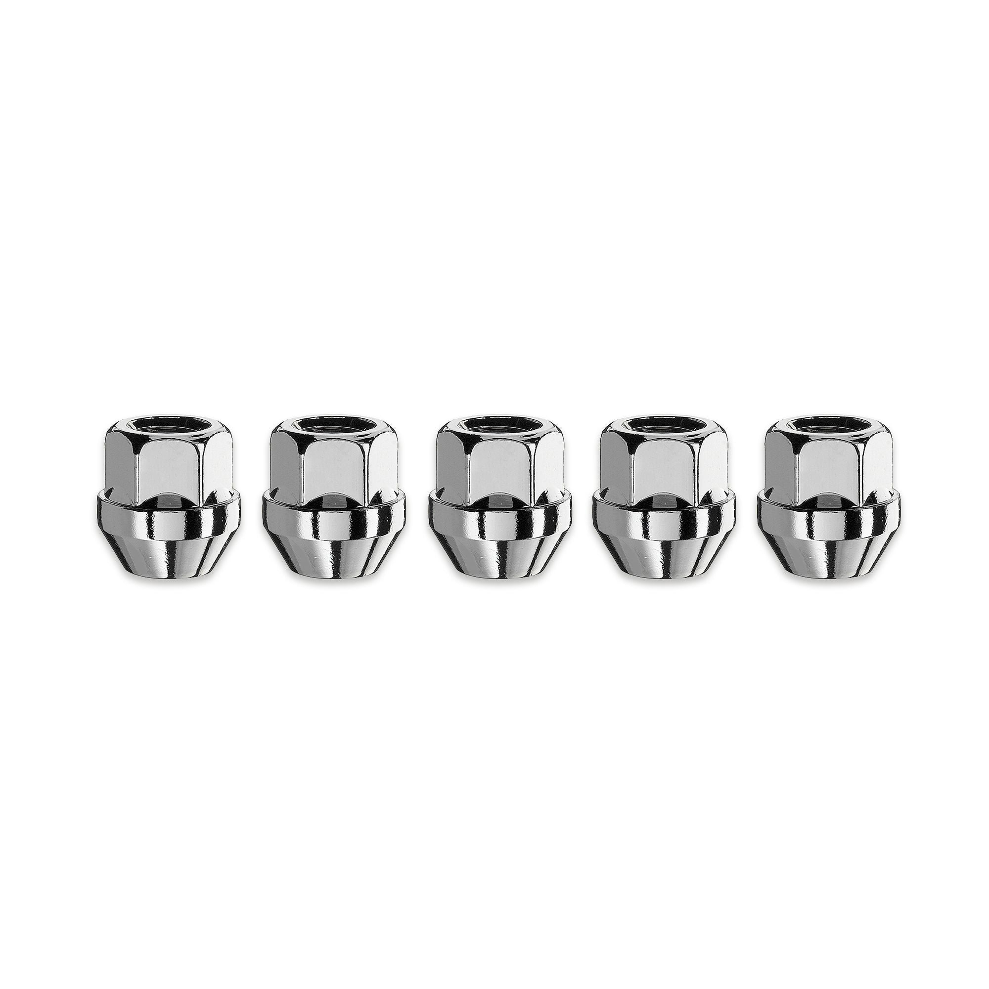 Kit 5 Cone Seat Open Nuts M12x1.50 19mm HEX-0