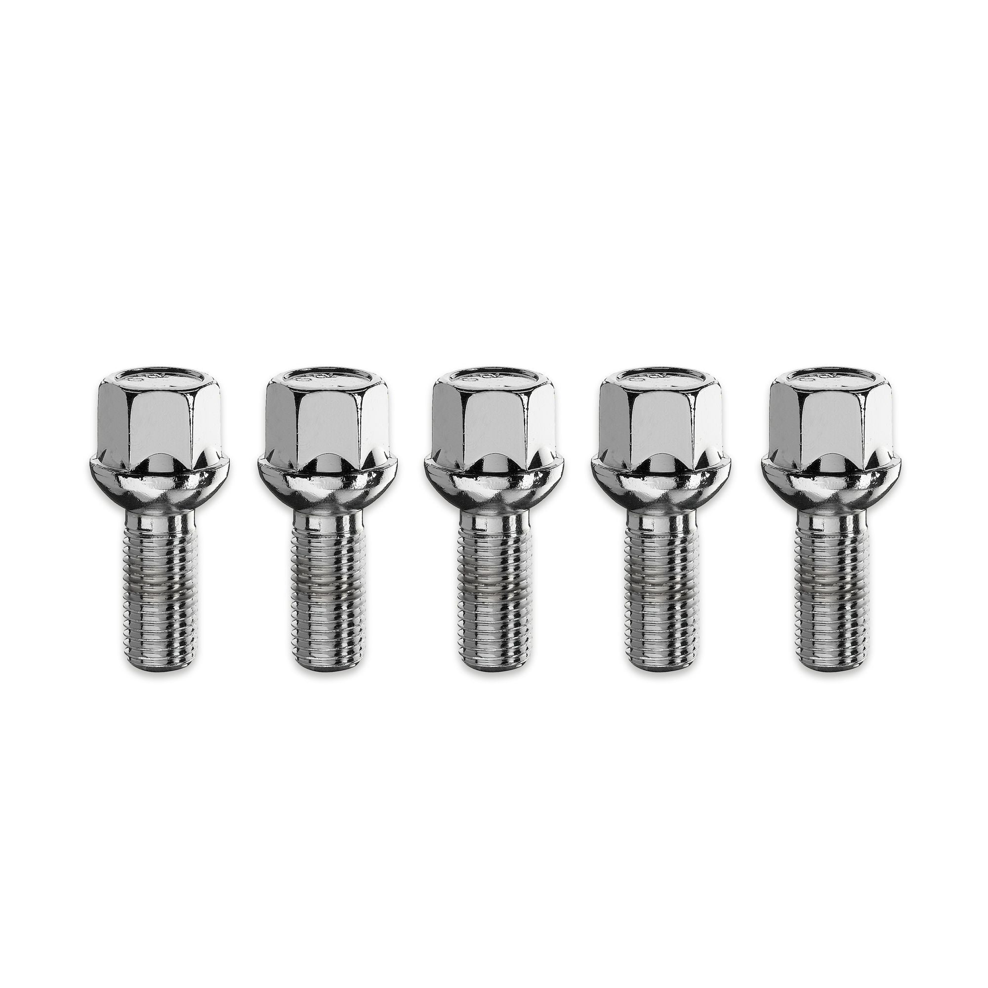 Kit 5 Ball Seat Lug Bolts M14x1.50 17mm HEX-0