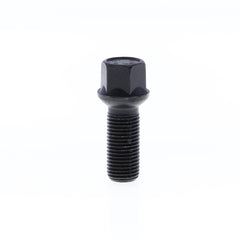 Ball Seat Lug Bolt for wheel spacers M14x1.50x40 SW17 with Black Galvanisation-0