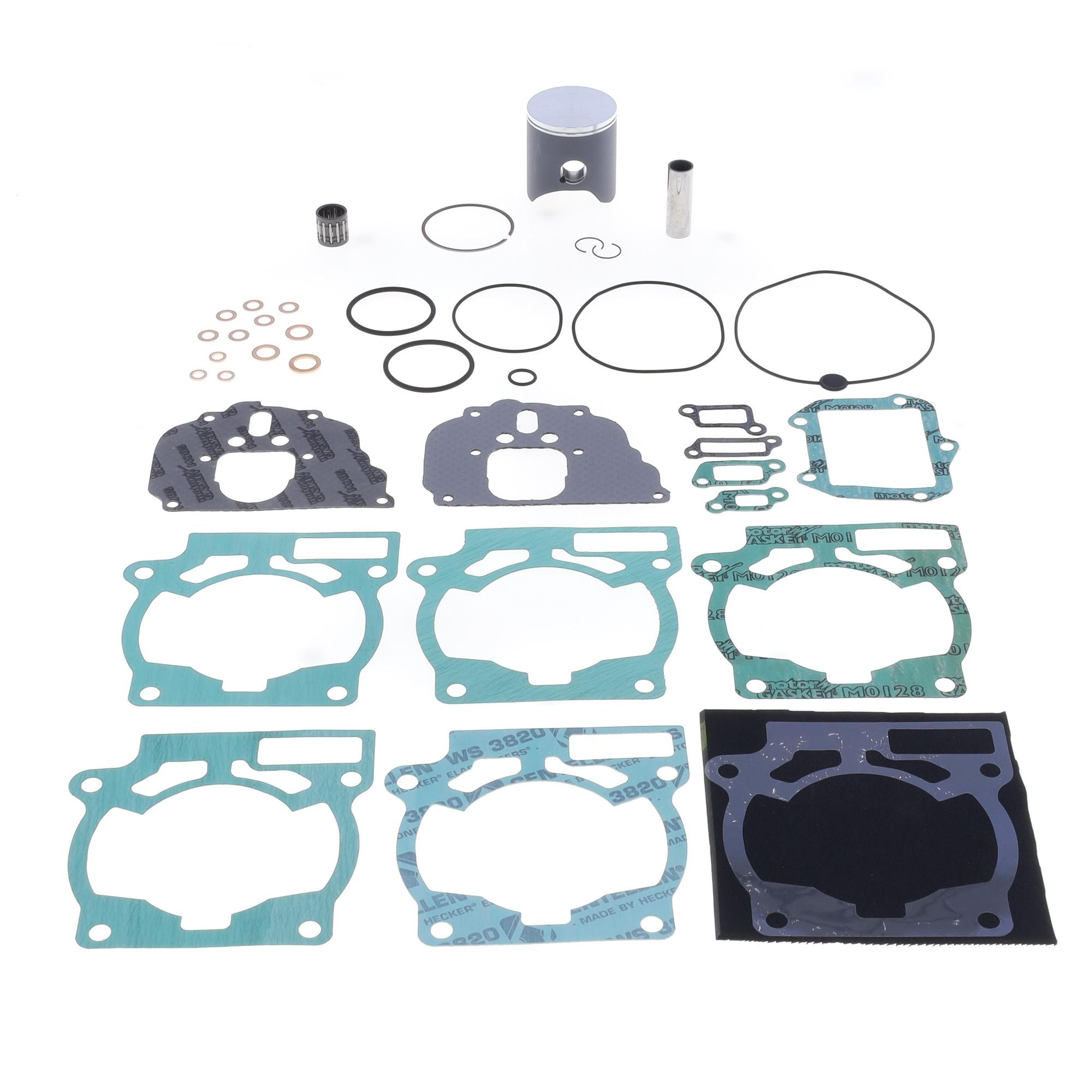 Top End Piston Kit: Cast 2-Stroke Piston Ø 53,94 mm + Top End Gasket Kit-0