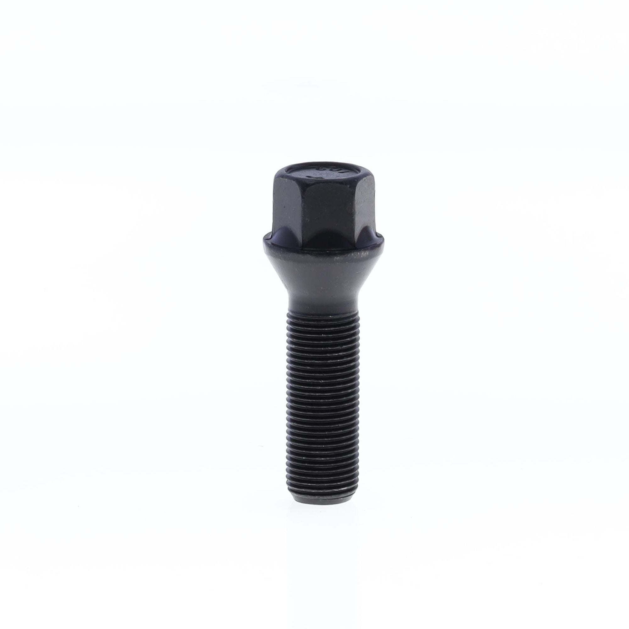 Cone Seat Lug Bolt for wheel spacers M14x1.25x40 SW17 with Black Galvanisation-0