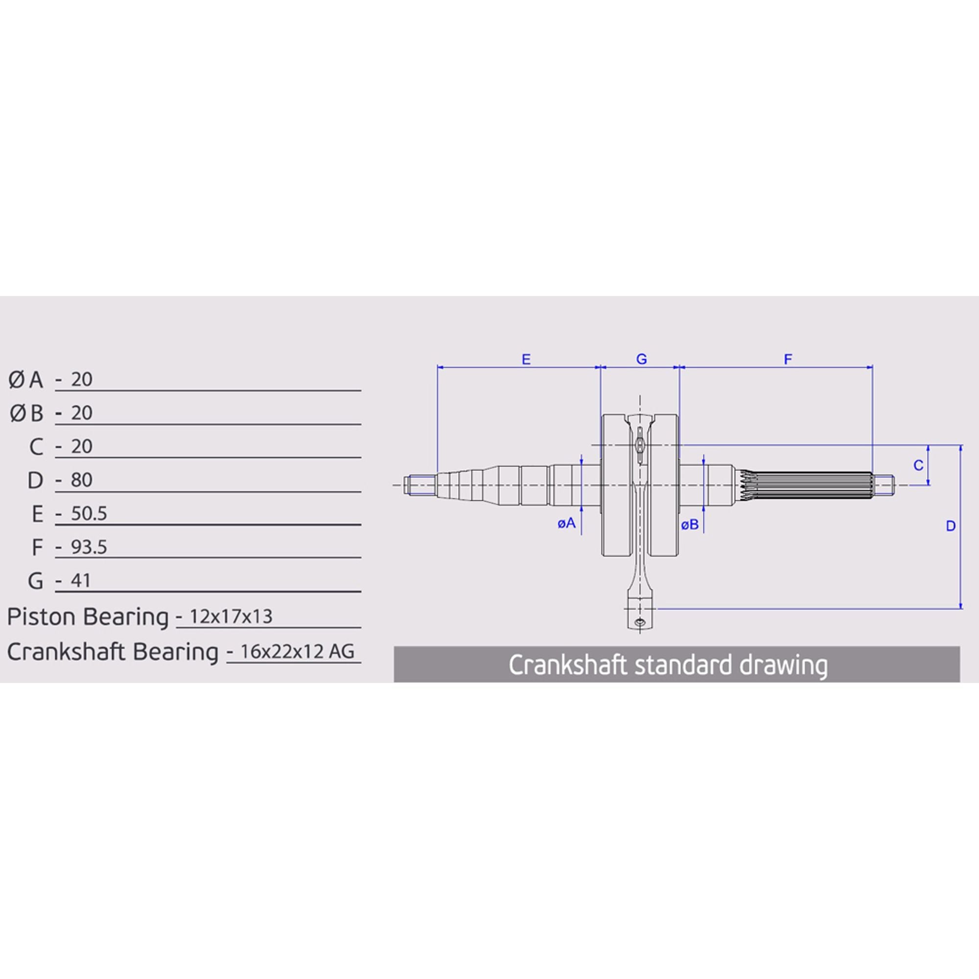Crankshaft, Pin Ø 12 mm-0