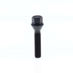 Cone Seat Lug Bolt for wheel spacers M12x1.5x50 SW17 with Black Galvanisation-0