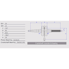 Crankshaft, Pin Ø 12 mm-1