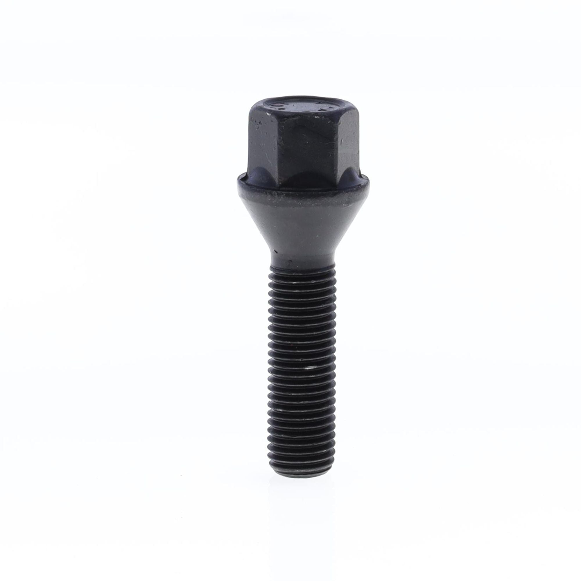 Cone Seat Lug Bolt for wheel spacers M12x1.5x40 SW17 with Black Galvanisation-0
