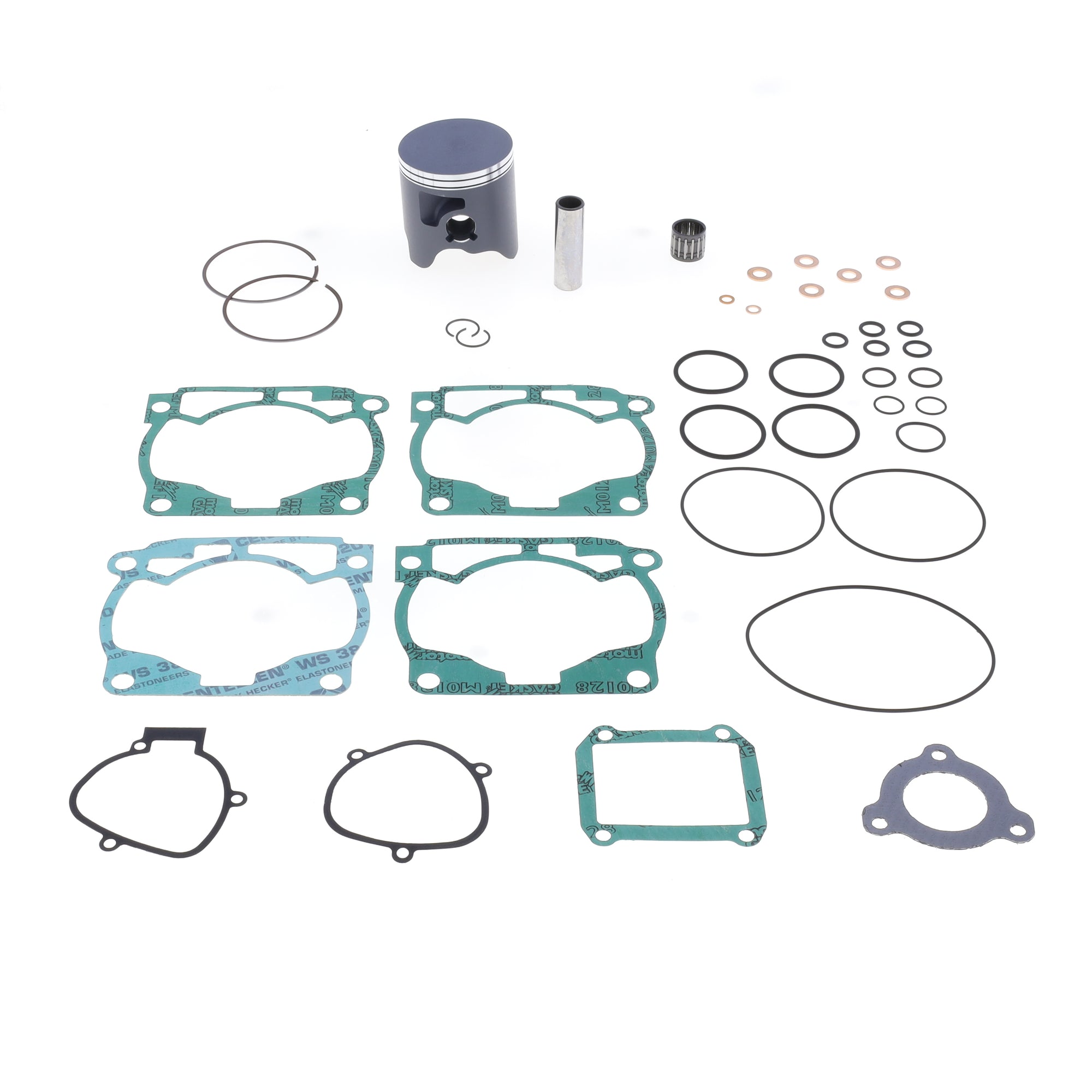 Top End Piston Kit: Cast 2-Stroke Piston Ø 71,96 mm + Top End Gasket Kit-0