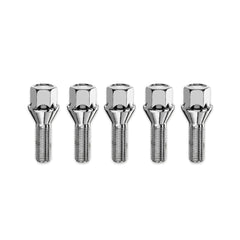 Kit 5 Cone Seat Lug Bolts M12x1.25 17mm HEX-0