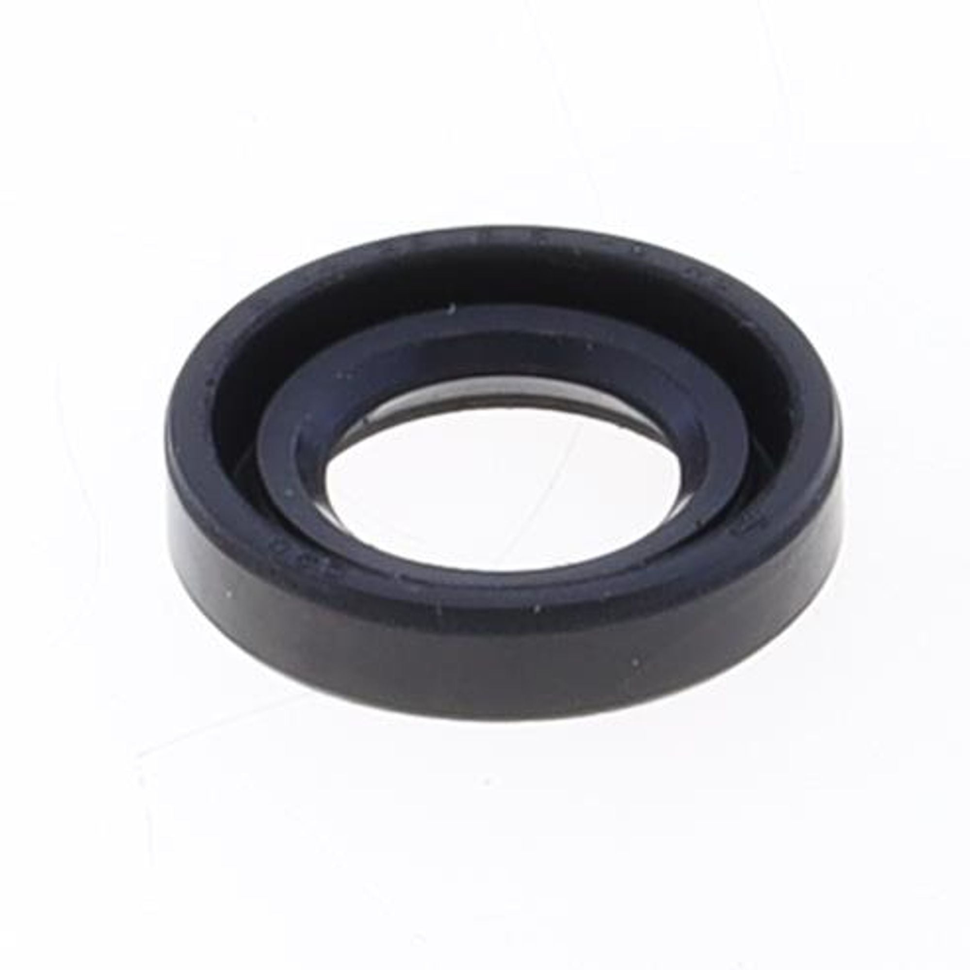 Oil Seal with Rubber Exterior 14x25x5,5-9-HS mm in NBR with one Seal-lip and Spring-0