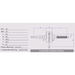 Racing Crankshaft, Pin Ø 12 mm-1