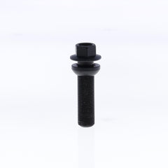 Ball Seat Lug Bolt for wheel spacers M15x1.25x50 SW17 with Black Galvanisation-0