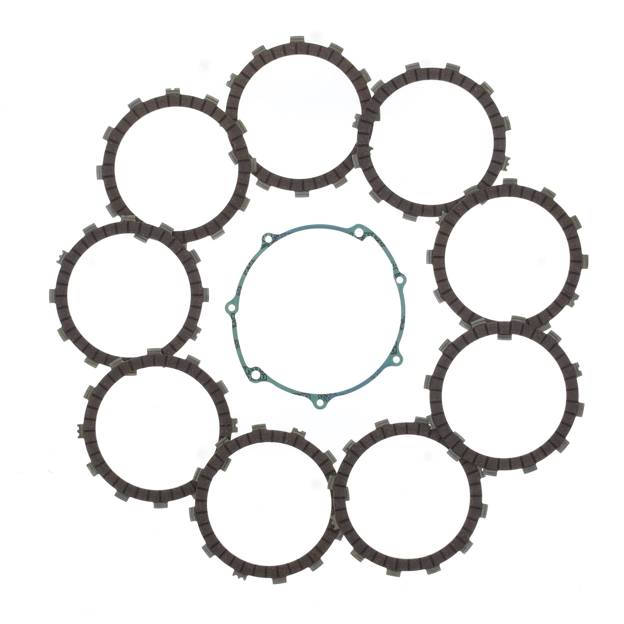 Friction Plates Kit with Clutch Cover Gasket-0
