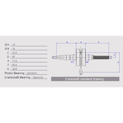 Racing Crankshaft, Pin Ø 12 mm-1