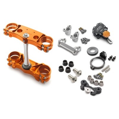 Factory triple clamp/steering damper kit